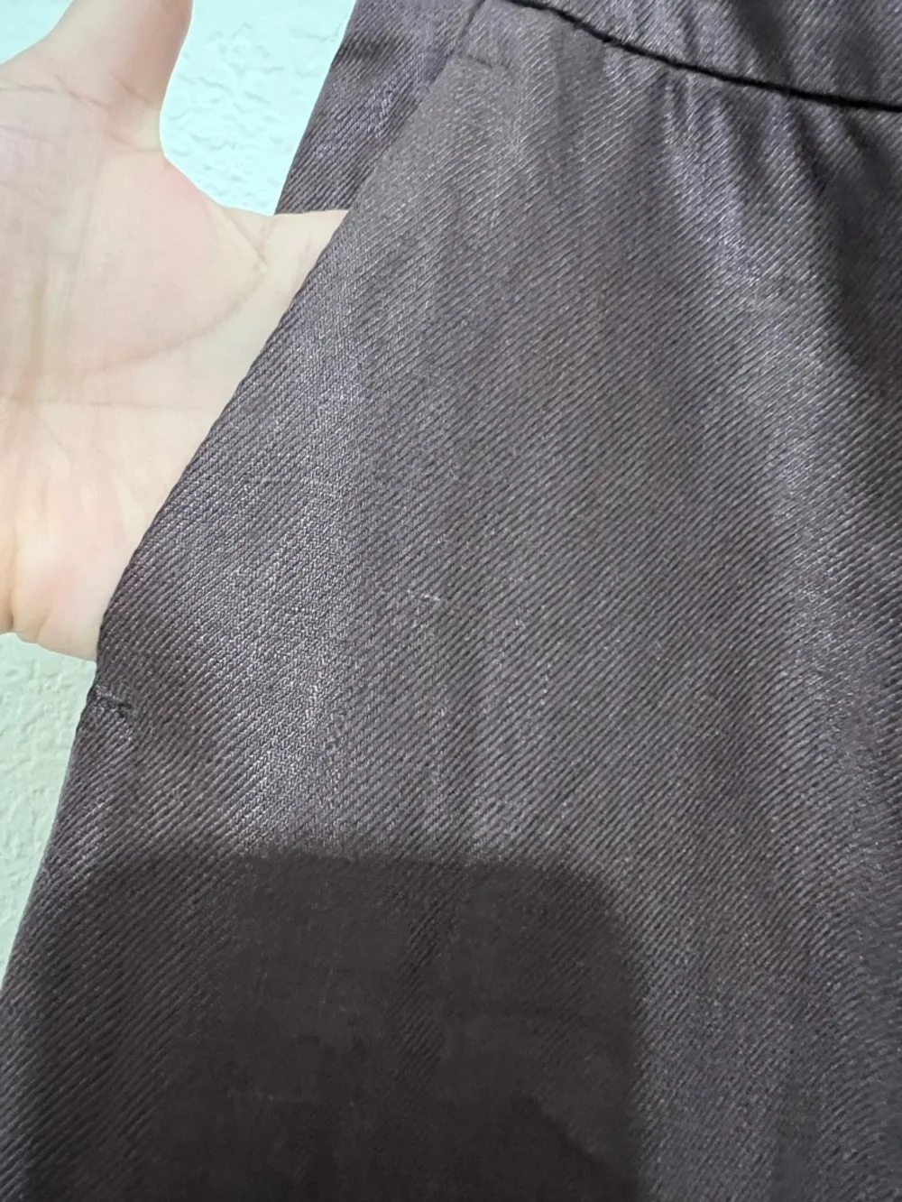 MaxMara Linen Chocolate Brown trousers